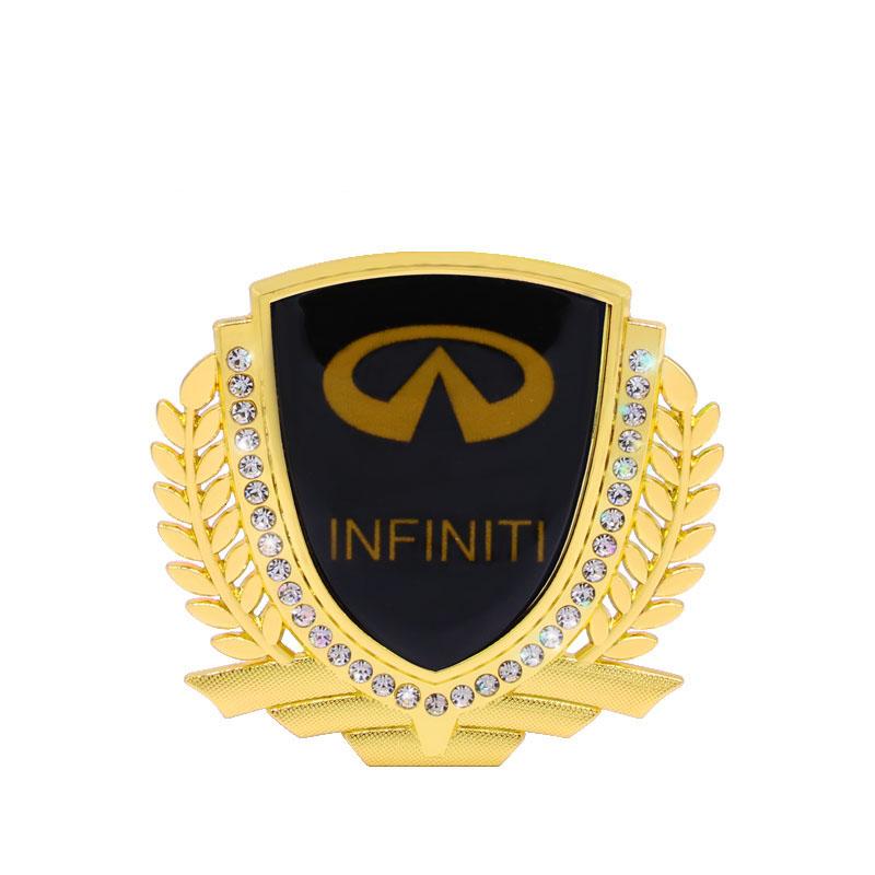 Vente Flash 🎉50% de Réduction🎉Autocollant de Voiture Créatif en Métal avec Diamant et Épi de Blé 3D