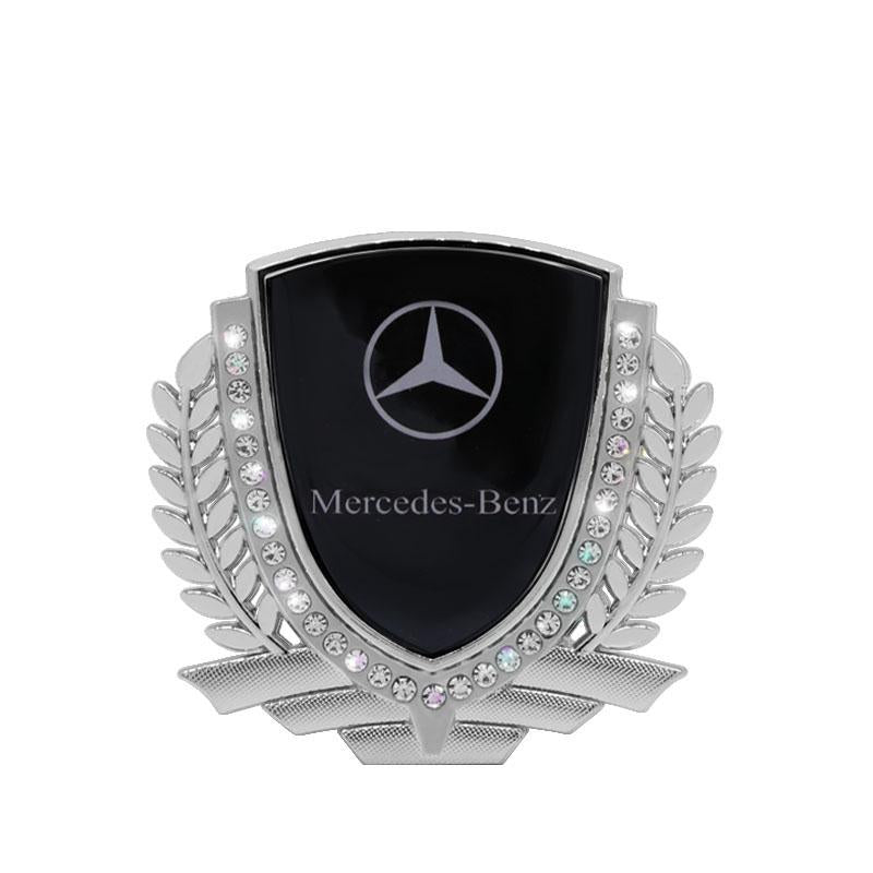 Vente Flash 🎉50% de Réduction🎉Autocollant de Voiture Créatif en Métal avec Diamant et Épi de Blé 3D