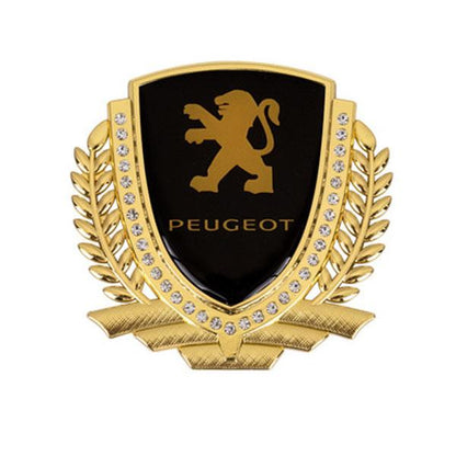 Vente Flash 🎉50% de Réduction🎉Autocollant de Voiture Créatif en Métal avec Diamant et Épi de Blé 3D
