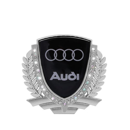 Vente Flash 🎉50% de Réduction🎉Autocollant de Voiture Créatif en Métal avec Diamant et Épi de Blé 3D
