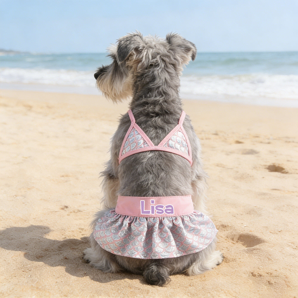 Ensemble maillot de bain bikini personnalisé pour animaux de compagnie | inCloth43