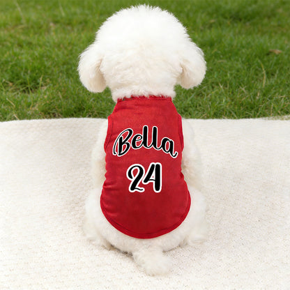 Personalized Breathable Pet Vest with Name & Number | inCloth55