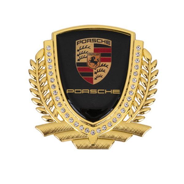 Vente Flash 🎉50% de Réduction🎉Autocollant de Voiture Créatif en Métal avec Diamant et Épi de Blé 3D