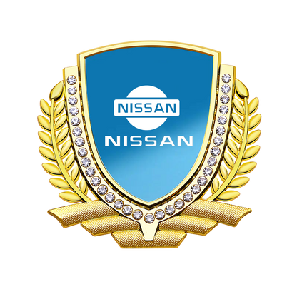 Vente Flash 🎉50% de Réduction🎉Autocollant de Voiture Créatif en Métal avec Diamant et Épi de Blé 3D