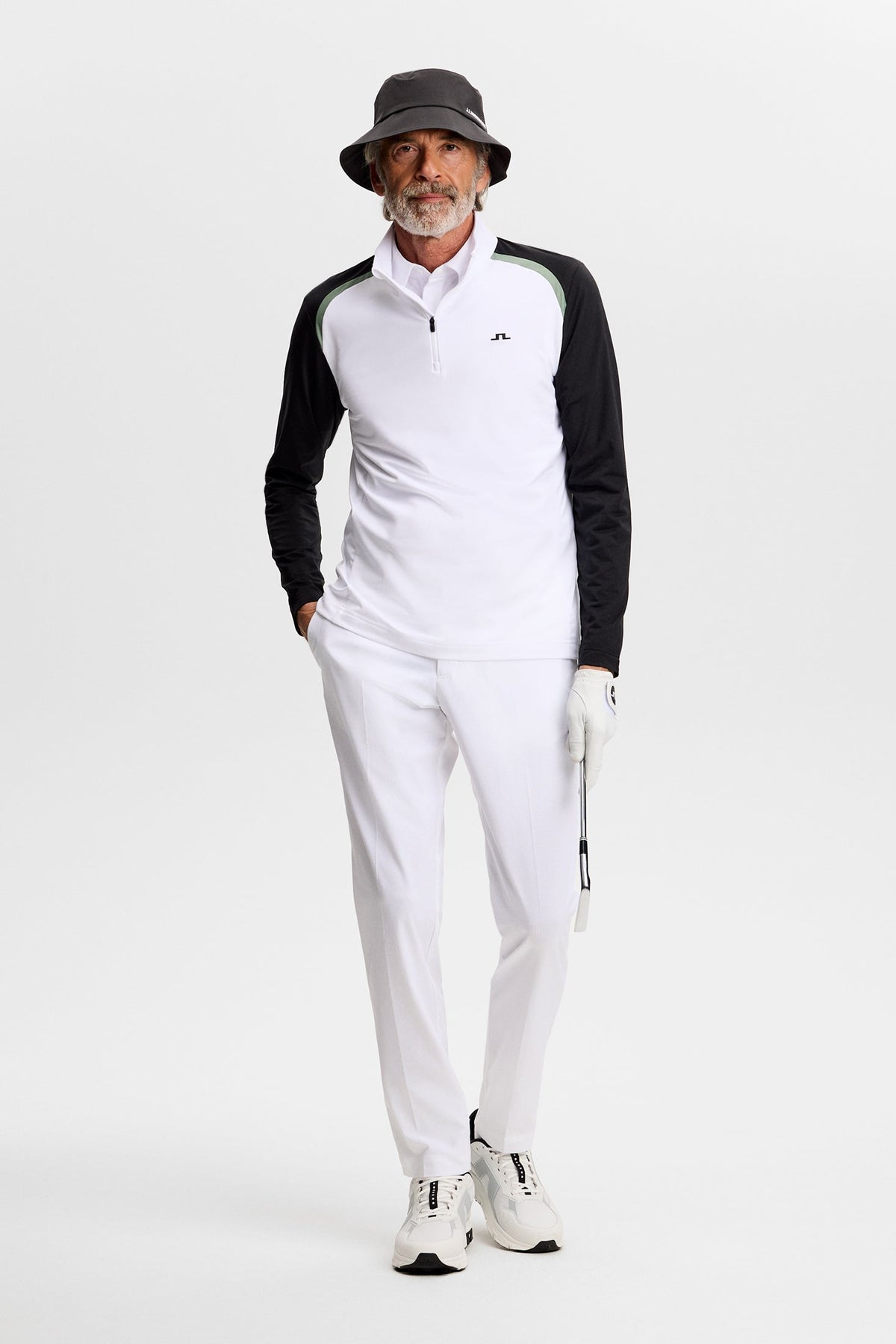 Blake Zip Mid Layer / White