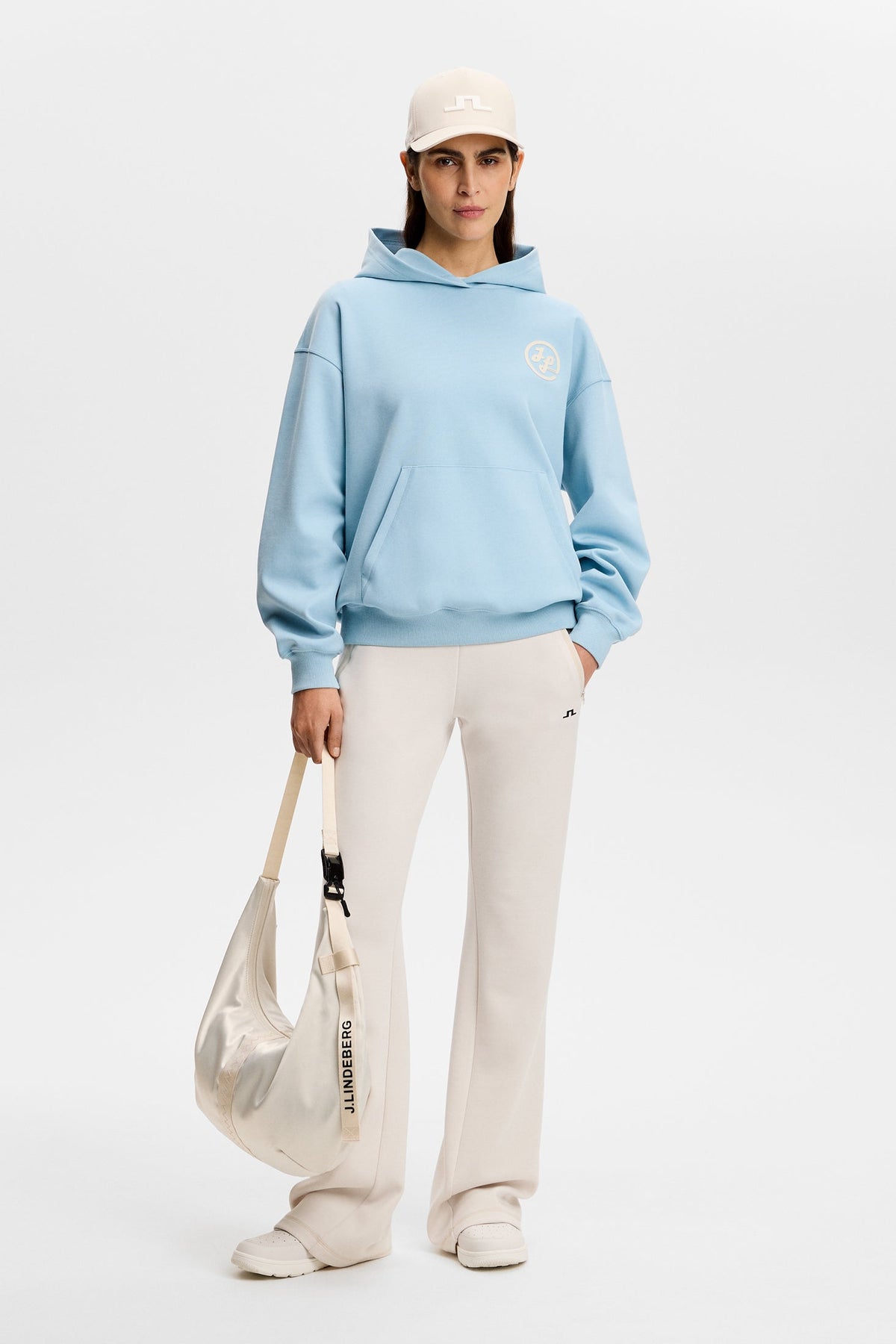 Cove Print Hood / Forget-Me-Not