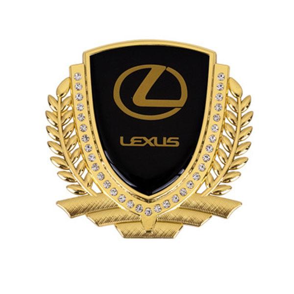 Vente Flash 🎉50% de Réduction🎉Autocollant de Voiture Créatif en Métal avec Diamant et Épi de Blé 3D
