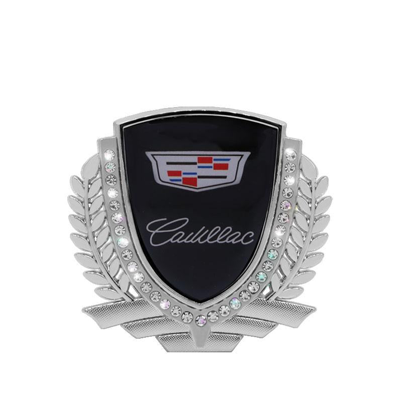 Vente Flash 🎉50% de Réduction🎉Autocollant de Voiture Créatif en Métal avec Diamant et Épi de Blé 3D
