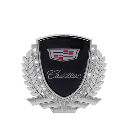 Vente Flash 🎉50% de Réduction🎉Autocollant de Voiture Créatif en Métal avec Diamant et Épi de Blé 3D