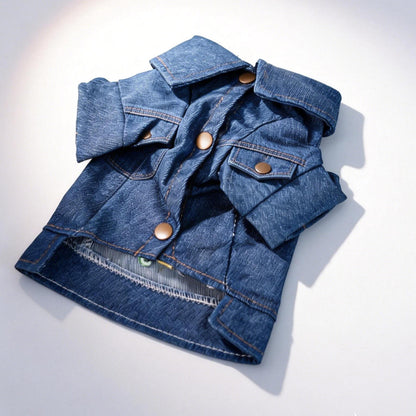 Personalisierte bestickte Namens-Haustier-Geburtstags-Jeansjacke | inCloth68