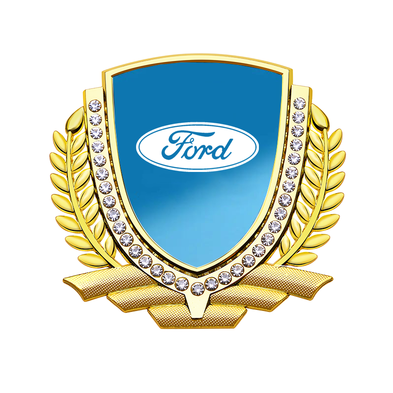 Vente Flash 🎉50% de Réduction🎉Autocollant de Voiture Créatif en Métal avec Diamant et Épi de Blé 3D