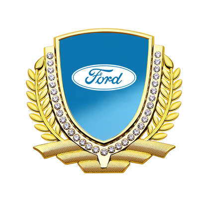 Vente Flash 🎉50% de Réduction🎉Autocollant de Voiture Créatif en Métal avec Diamant et Épi de Blé 3D