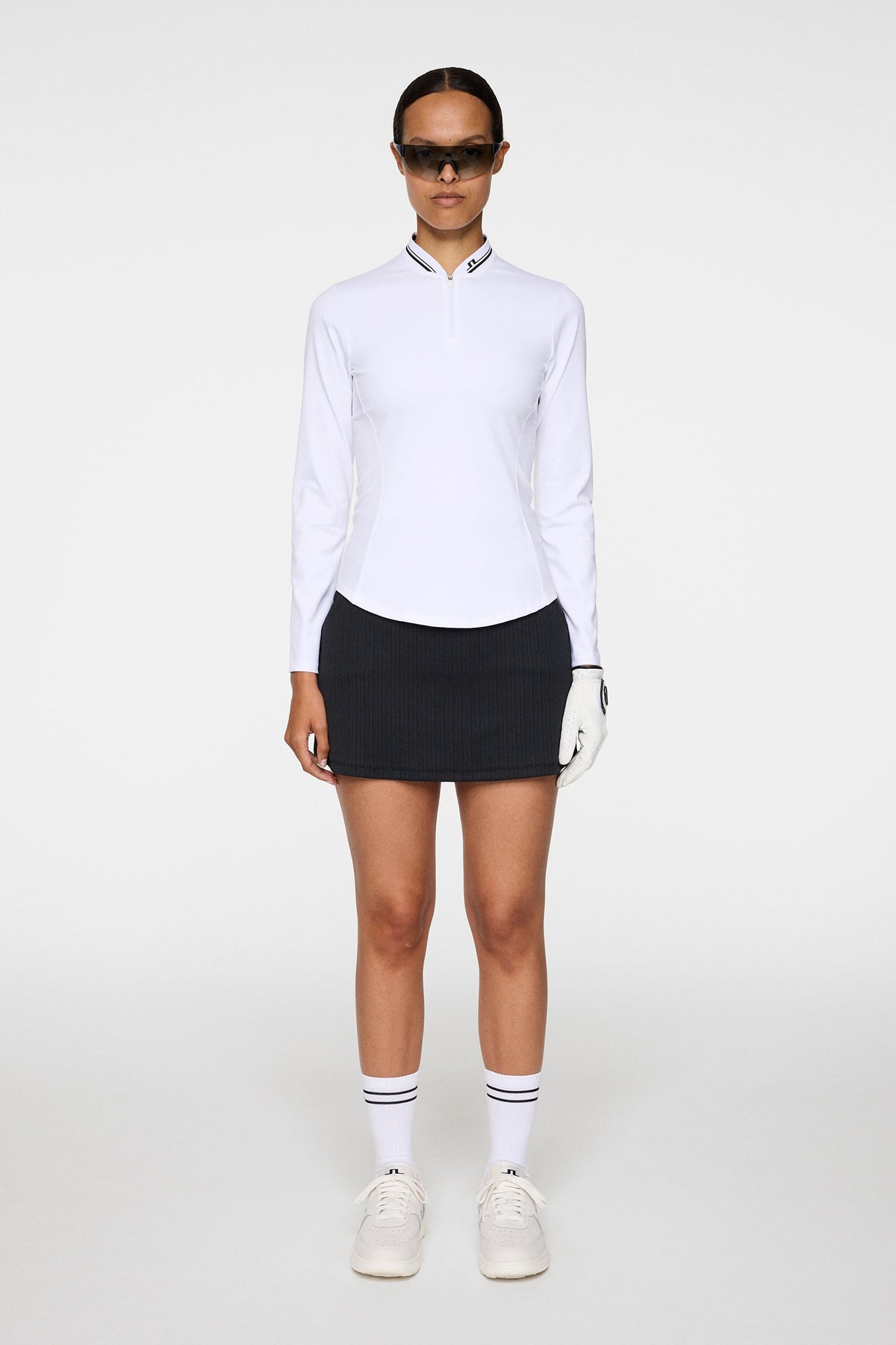 Harper Quarter Zip Mid Layer / White