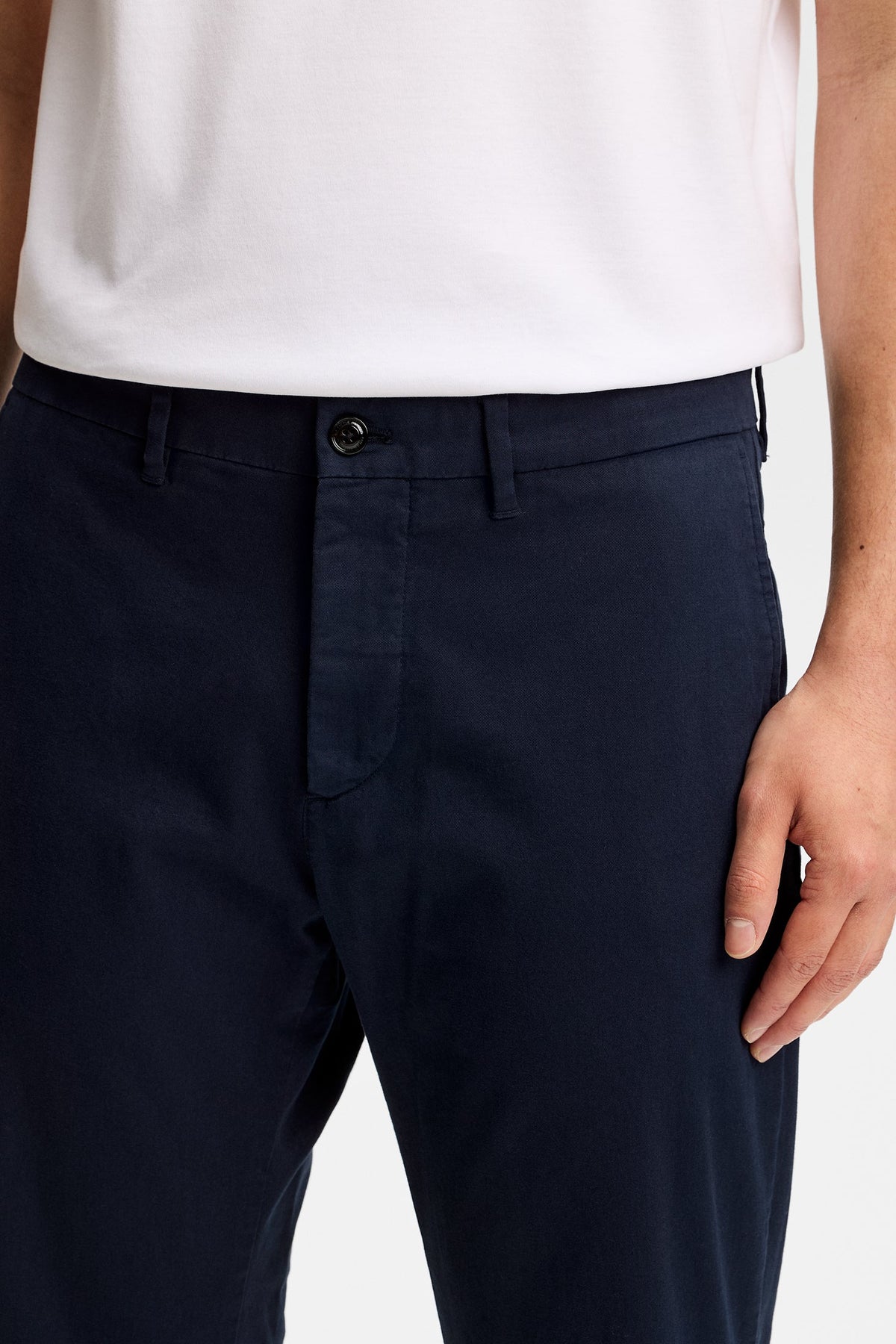 Chaze Cotton Stretch Pants / Navy