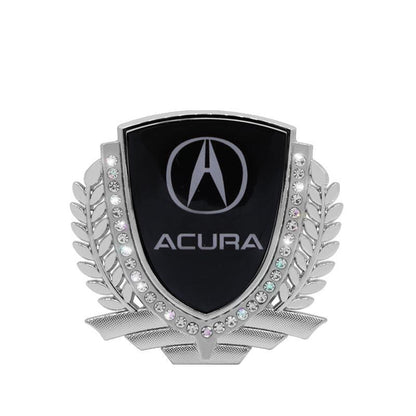 Vente Flash 🎉50% de Réduction🎉Autocollant de Voiture Créatif en Métal avec Diamant et Épi de Blé 3D