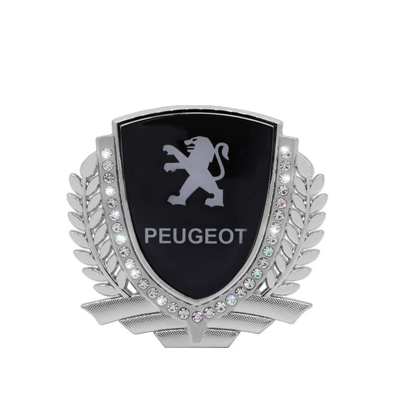 Vente Flash 🎉50% de Réduction🎉Autocollant de Voiture Créatif en Métal avec Diamant et Épi de Blé 3D