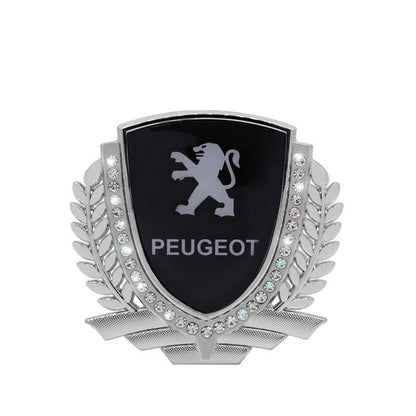 Vente Flash 🎉50% de Réduction🎉Autocollant de Voiture Créatif en Métal avec Diamant et Épi de Blé 3D
