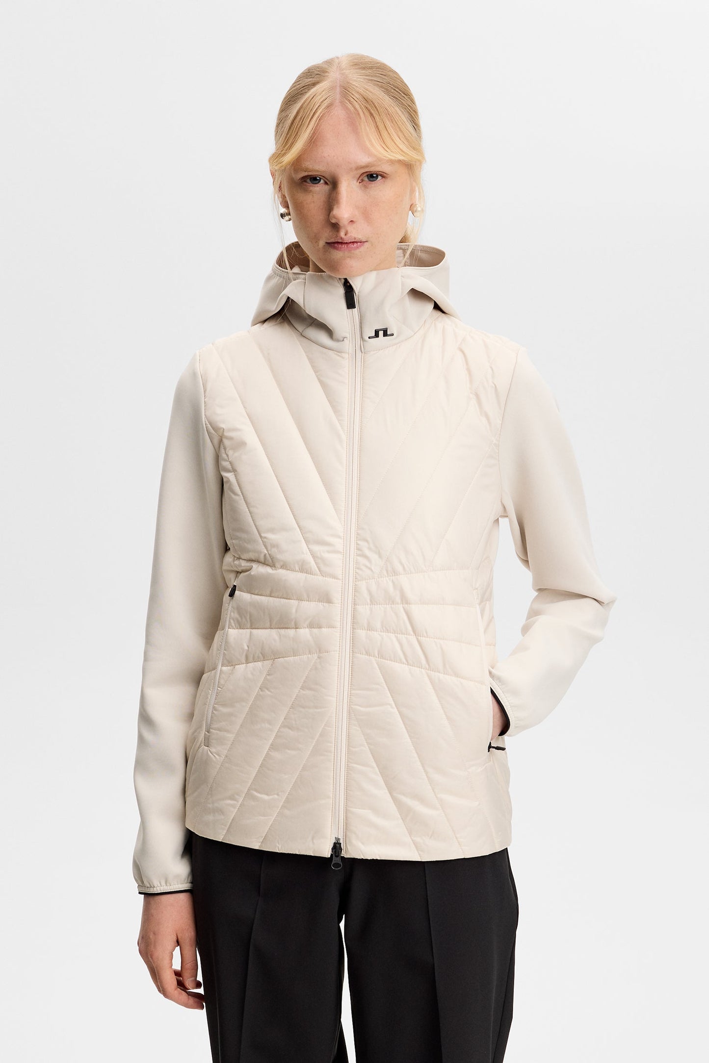 Holma Quilt Hybrid Hood / Moonbeam