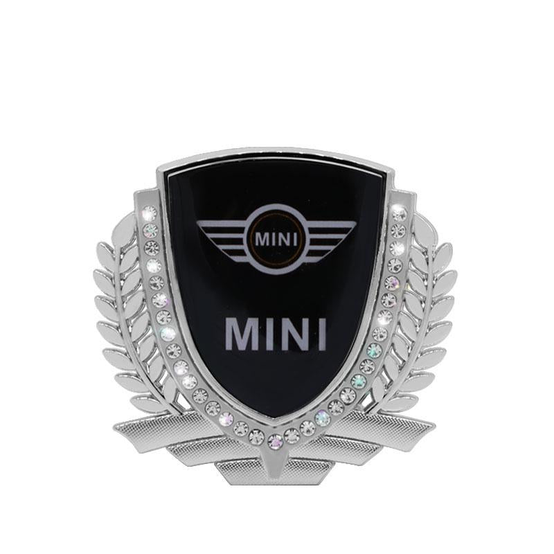 Vente Flash 🎉50% de Réduction🎉Autocollant de Voiture Créatif en Métal avec Diamant et Épi de Blé 3D