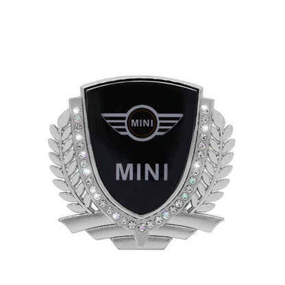 Vente Flash 🎉50% de Réduction🎉Autocollant de Voiture Créatif en Métal avec Diamant et Épi de Blé 3D