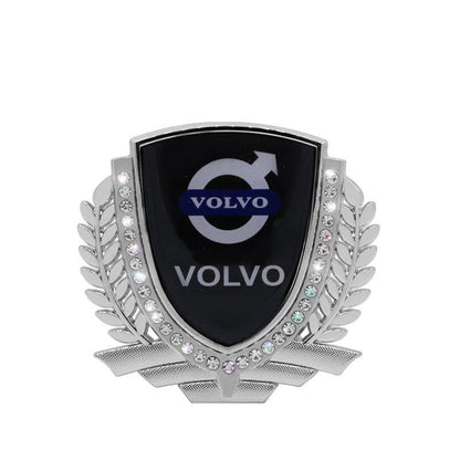 Vente Flash 🎉50% de Réduction🎉Autocollant de Voiture Créatif en Métal avec Diamant et Épi de Blé 3D