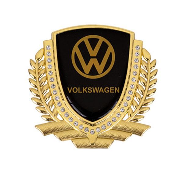 Vente Flash 🎉50% de Réduction🎉Autocollant de Voiture Créatif en Métal avec Diamant et Épi de Blé 3D