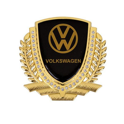 Vente Flash 🎉50% de Réduction🎉Autocollant de Voiture Créatif en Métal avec Diamant et Épi de Blé 3D