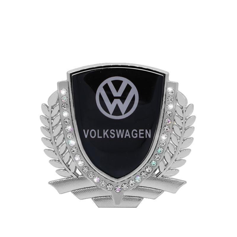 Vente Flash 🎉50% de Réduction🎉Autocollant de Voiture Créatif en Métal avec Diamant et Épi de Blé 3D
