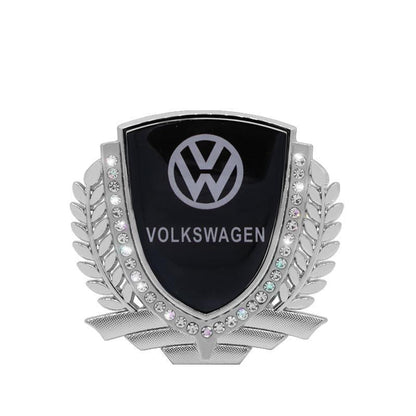 Vente Flash 🎉50% de Réduction🎉Autocollant de Voiture Créatif en Métal avec Diamant et Épi de Blé 3D