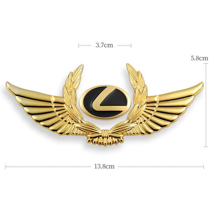 Autocollants de carrosserie 3D dorés pour voiture pour masquer les rayures, autocollants décoratifs, ailes, étiquette latérale, autocollants de logo de voiture