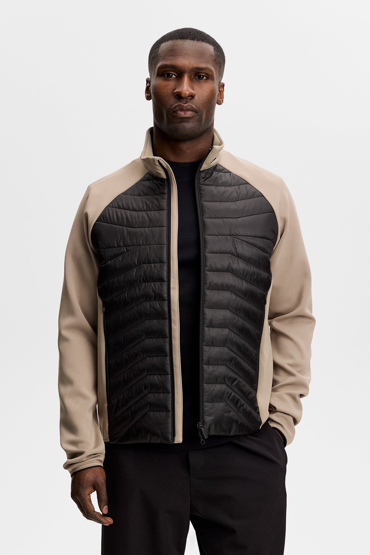 Heyden Quilt Hybrid Jacket / Brindle