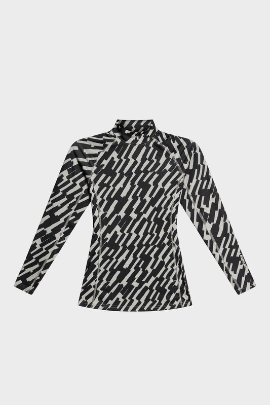 Ella Print Compression Top / Oak Moonbeam M