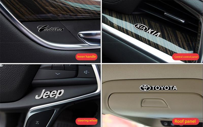 Vente Flash 🔥50% DE RÉDUCTION🔥Autocollants décoratifs de logo de voiture 3D créatifs🎉8 PIÈCES🎉
