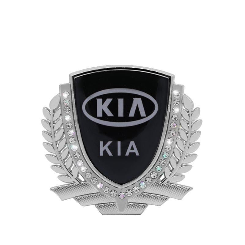 Vente Flash 🎉50% de Réduction🎉Autocollant de Voiture Créatif en Métal avec Diamant et Épi de Blé 3D