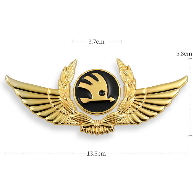 Autocollants de carrosserie 3D dorés pour voiture pour masquer les rayures, autocollants décoratifs, ailes, étiquette latérale, autocollants de logo de voiture