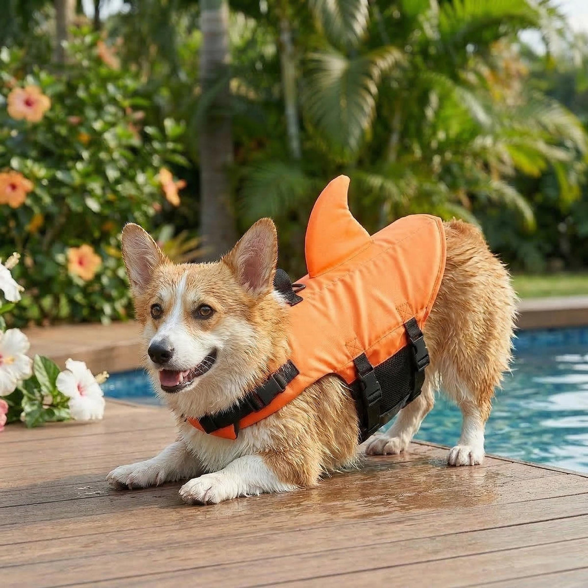 Gilet de sauvetage personnalisé pour animaux de compagnie « Requin » | inCloth56
