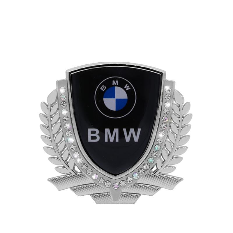Vente Flash 🎉50% de Réduction🎉Autocollant de Voiture Créatif en Métal avec Diamant et Épi de Blé 3D