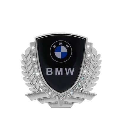 Vente Flash 🎉50% de Réduction🎉Autocollant de Voiture Créatif en Métal avec Diamant et Épi de Blé 3D