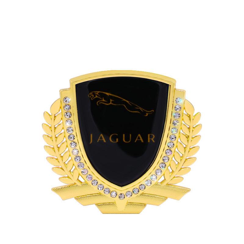 Vente Flash 🎉50% de Réduction🎉Autocollant de Voiture Créatif en Métal avec Diamant et Épi de Blé 3D