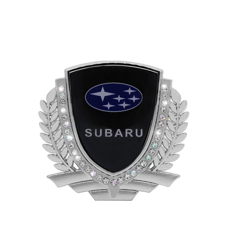 Vente Flash 🎉50% de Réduction🎉Autocollant de Voiture Créatif en Métal avec Diamant et Épi de Blé 3D