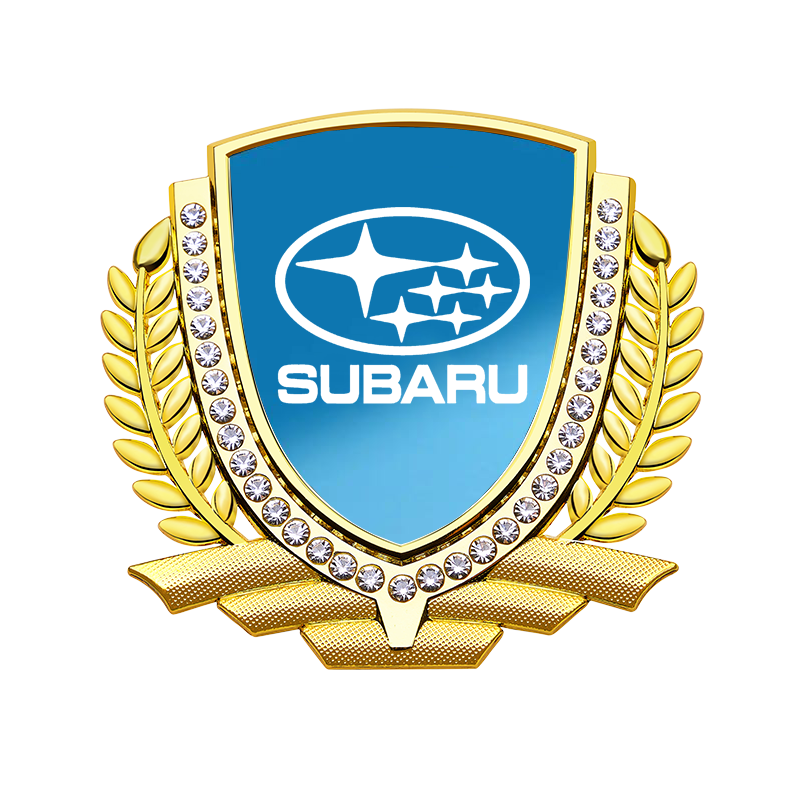 Vente Flash 🎉50% de Réduction🎉Autocollant de Voiture Créatif en Métal avec Diamant et Épi de Blé 3D