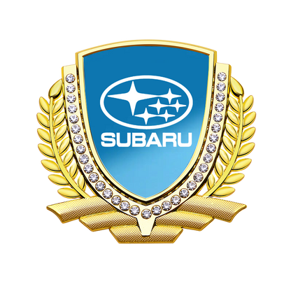 Vente Flash 🎉50% de Réduction🎉Autocollant de Voiture Créatif en Métal avec Diamant et Épi de Blé 3D