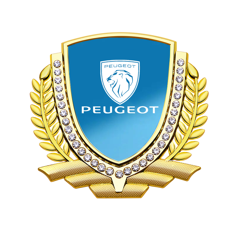 Vente Flash 🎉50% de Réduction🎉Autocollant de Voiture Créatif en Métal avec Diamant et Épi de Blé 3D