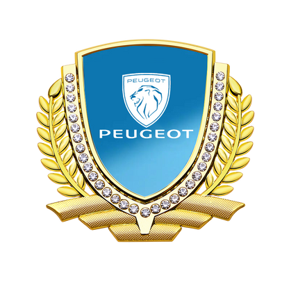 Vente Flash 🎉50% de Réduction🎉Autocollant de Voiture Créatif en Métal avec Diamant et Épi de Blé 3D