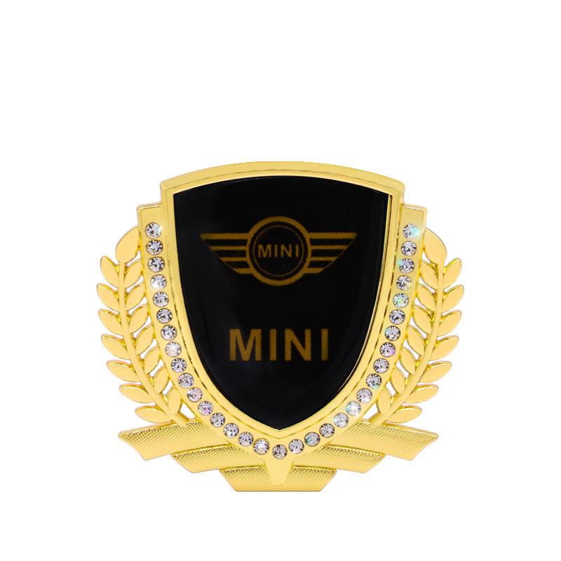 Vente Flash 🎉50% de Réduction🎉Autocollant de Voiture Créatif en Métal avec Diamant et Épi de Blé 3D