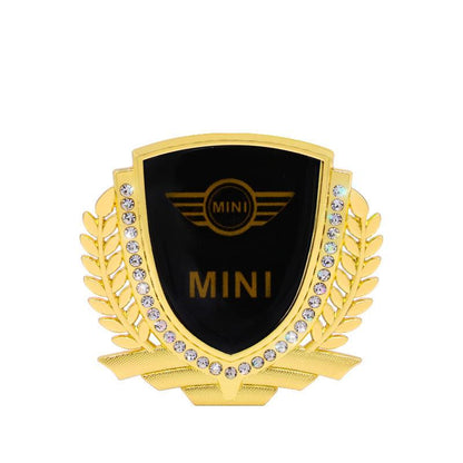 Vente Flash 🎉50% de Réduction🎉Autocollant de Voiture Créatif en Métal avec Diamant et Épi de Blé 3D