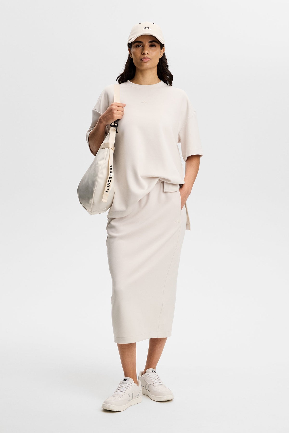 Paula Jerseysweat Skirt / Moonbeam