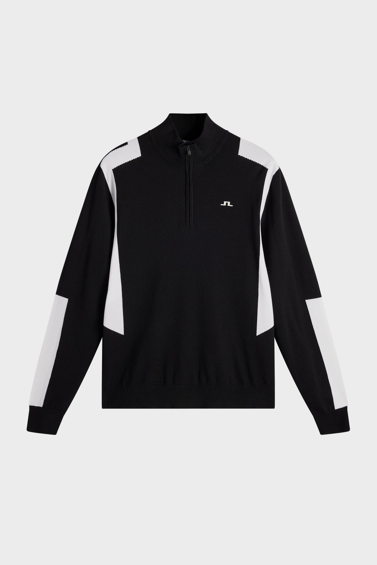 Kendrick Knitted Zip Sweater / Black