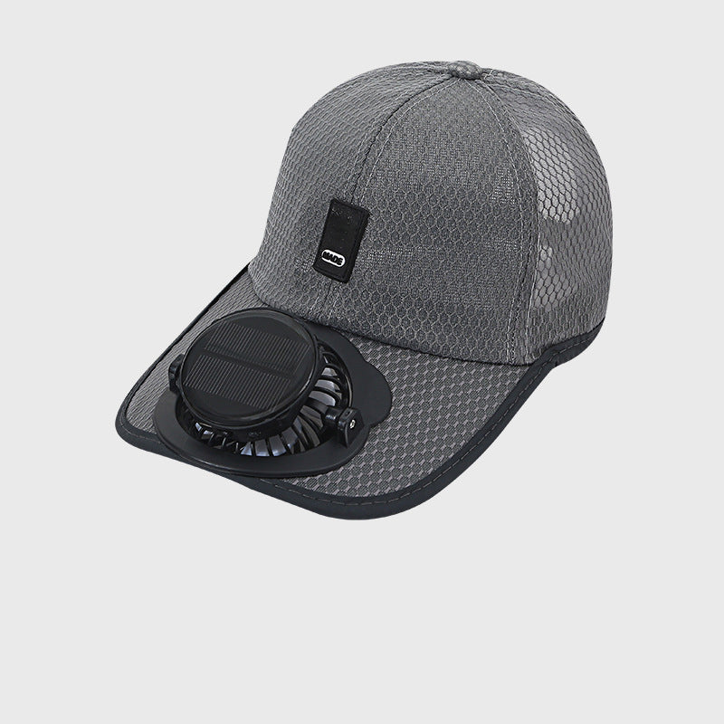 🌞🧢 Casquette de baseball respirante anti-UV avec ventilateur solaire intégré