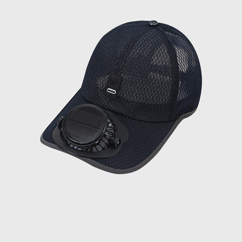 🌞🧢 Casquette de baseball respirante anti-UV avec ventilateur solaire intégré